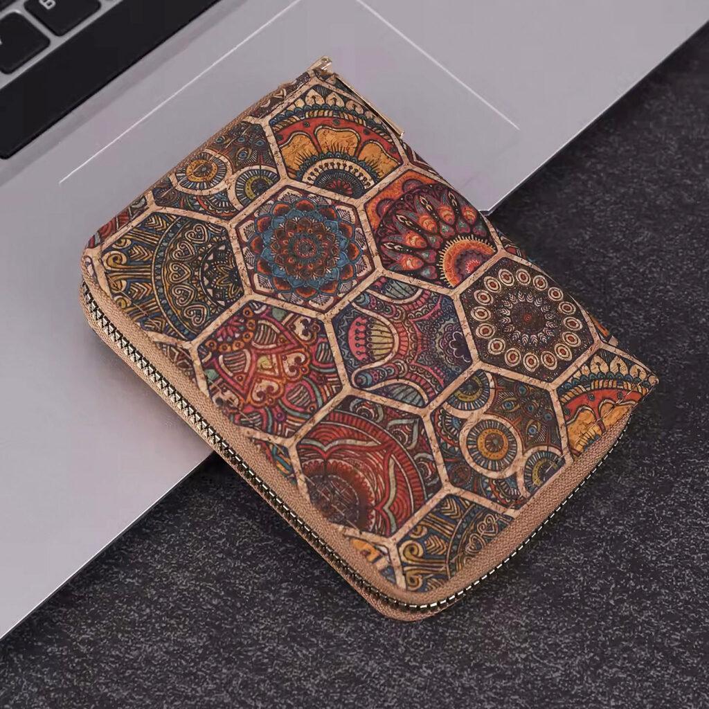 Dámská korková peněženka malá - Ecoa Hexa